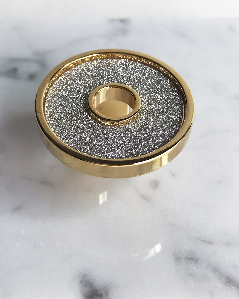 CARRARA MARBLE MINI SWAROVSKI CRYSTAL SNUFFER