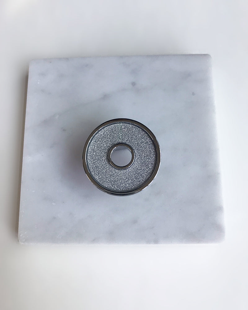 CARRARA MARBLE MINI SWAROVSKI CRYSTAL SNUFFER