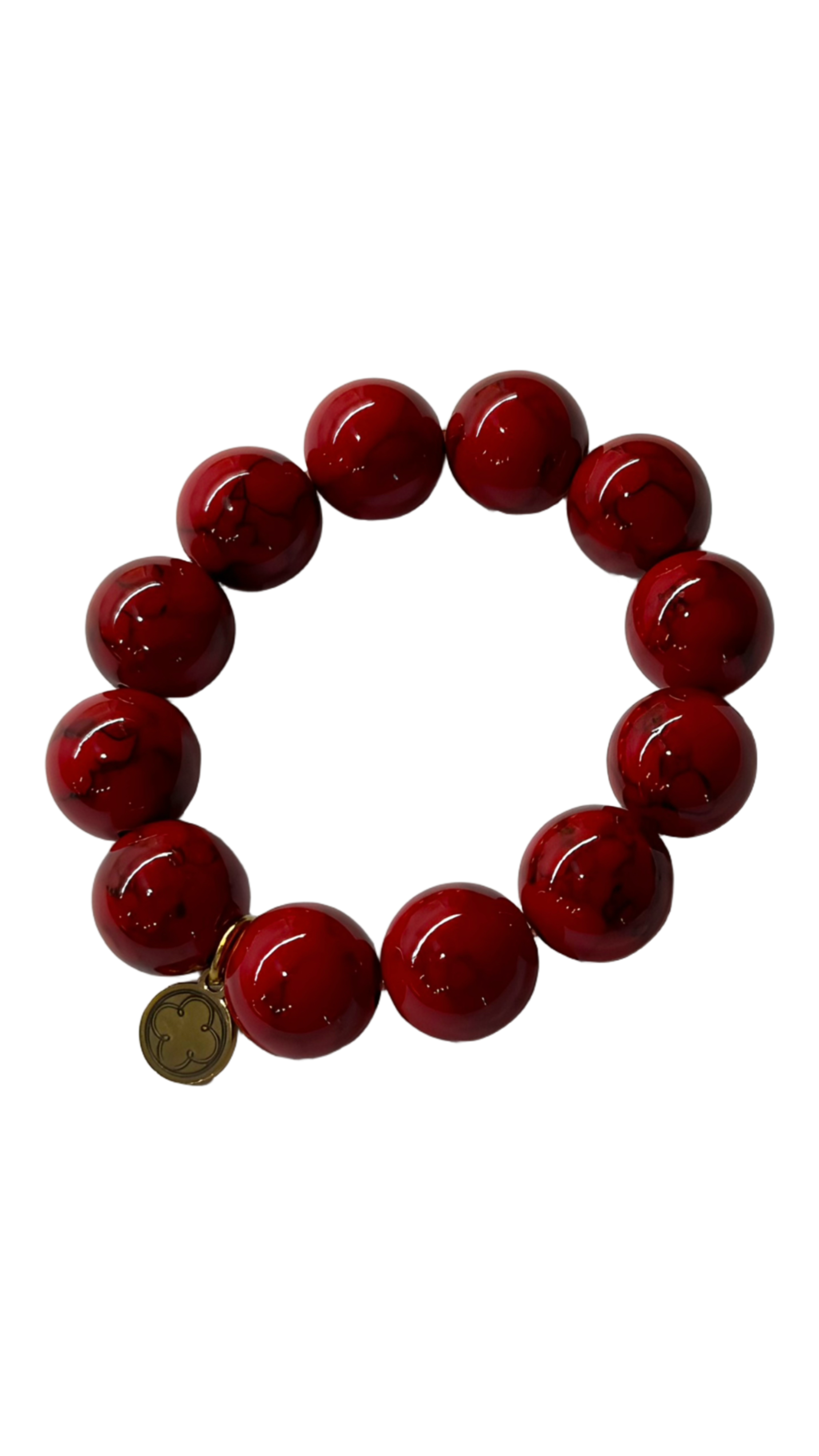 Marsala Jade semiprecious stone napkin ring (set of 4)