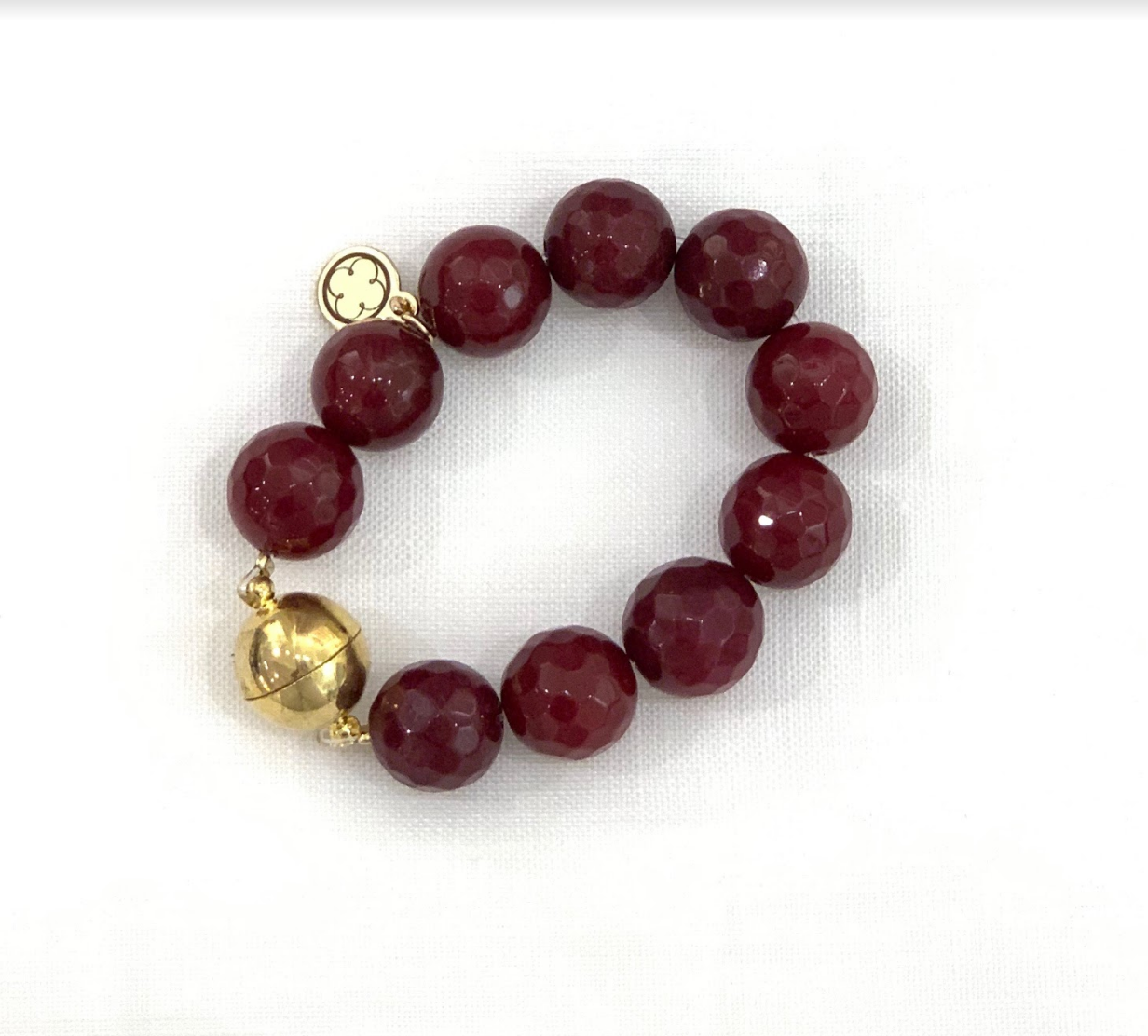 MARSALA JADE NAPKIN RING AND GLASS MARKER (set of 4)