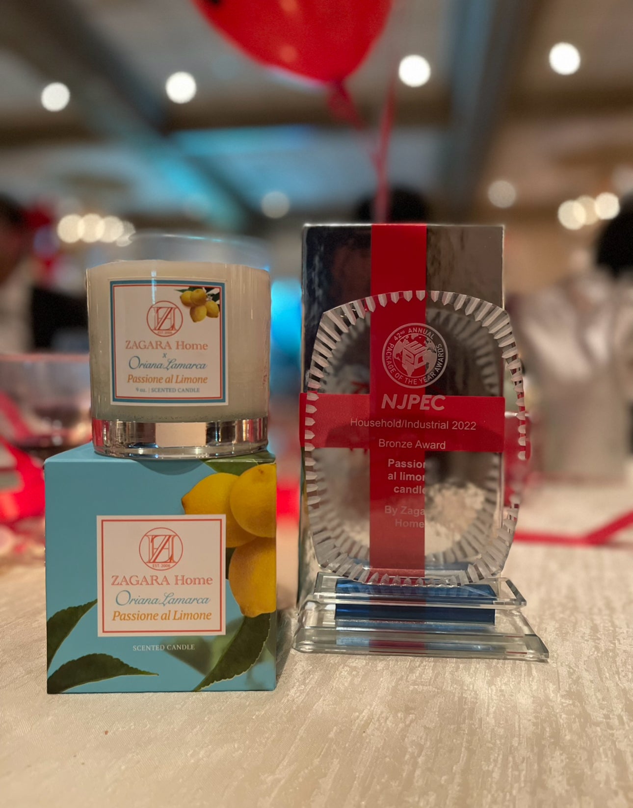 ZAGARA Home's "Passione al Limone" Wins 42nd Annual Package of the Year Award for Outstanding Box Design