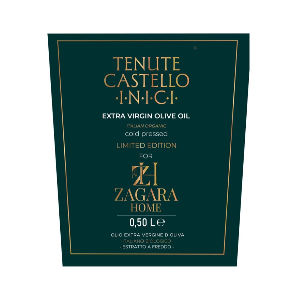 Tenute Castello Inici x Zagara Home — Premium Extra Virgin Olive Oil (500ml, First Cold Press)