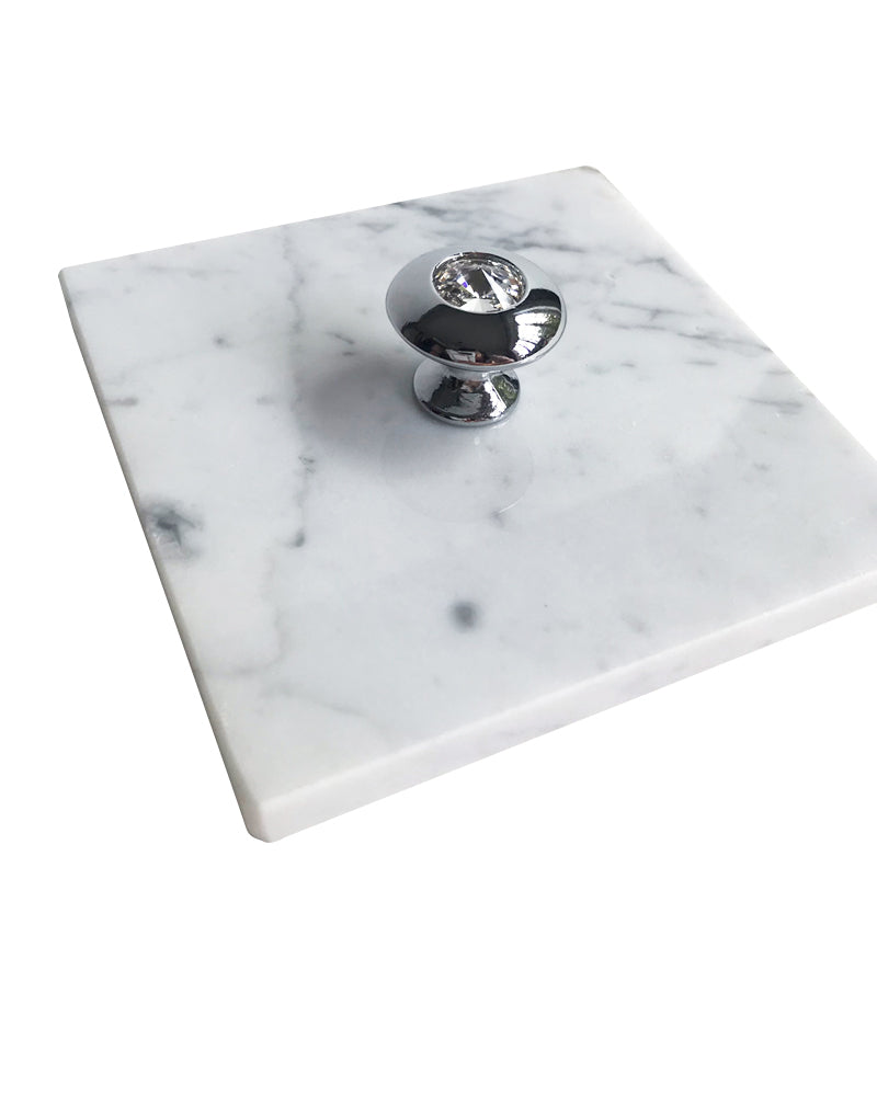 CARRARA MARBLE MINI SWAROVSKI CRYSTAL SNUFFER