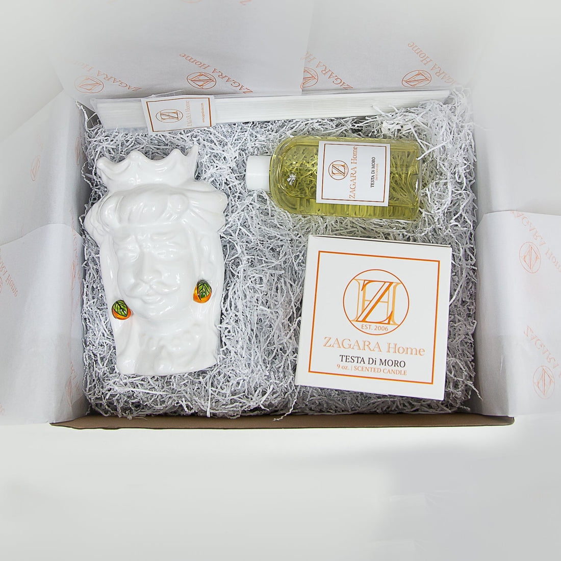 TESTA DI MORO CANDLE AND CICCIO DIFFUSER SET