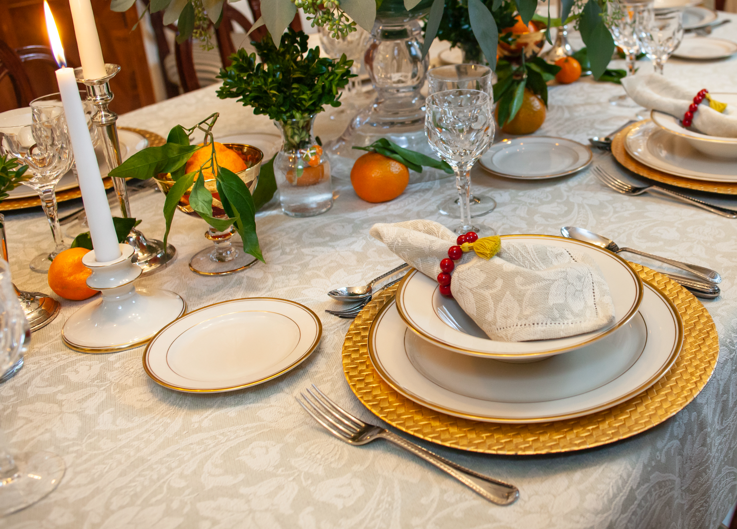 RED RIVERSTONE NAPKIN RING AND GLASS MARKER (set of 4)