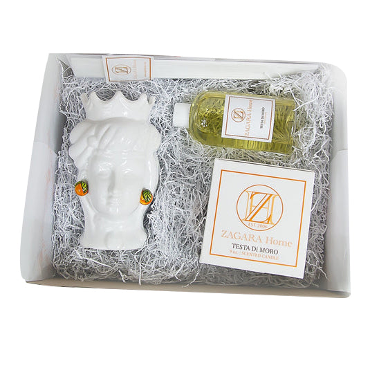 TESTA DI MORO CANDLE AND CICORIA DIFFUSER SET