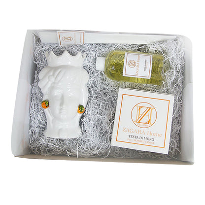TESTA DI MORO CANDLE AND CICORIA DIFFUSER SET