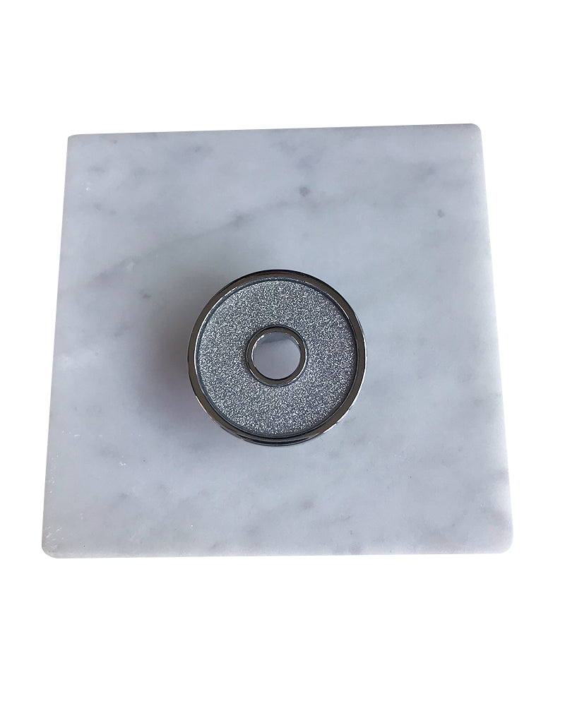 CARRARA MARBLE MINI SWAROVSKI CRYSTAL SNUFFER