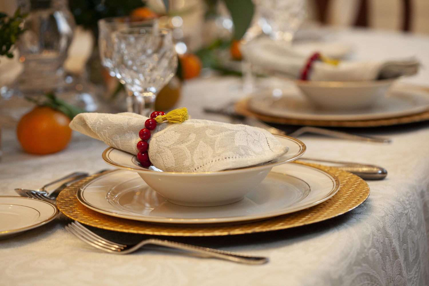 RED RIVERSTONE NAPKIN RING AND GLASS MARKER