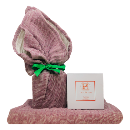 Agrigento Linen Napkin and Candle Gift Set